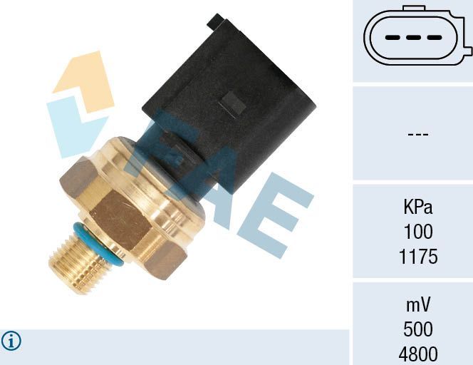 Датчик давления топлива FAE для Volkswagen Scirocco III 2009-2017. Артикул 15616