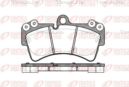 Тормозные колодки Remsa передние для Audi Q7 I (4L) 2006-2015. Артикул 0995.00