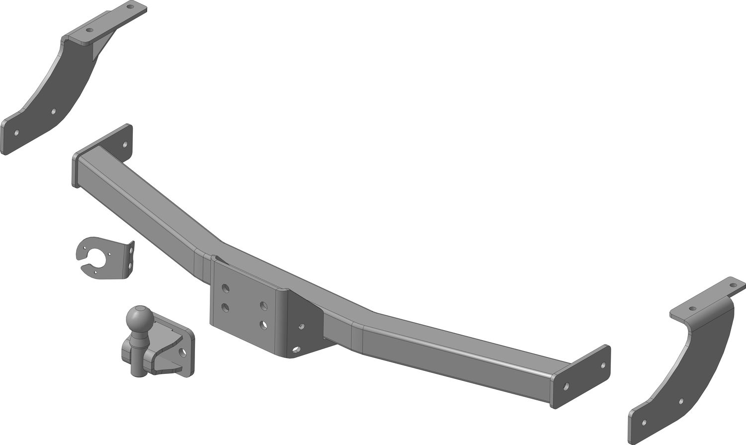 Фаркоп Трейлер для Changan CS95 2023-2026. Фланцевое крепление. Артикул 8404