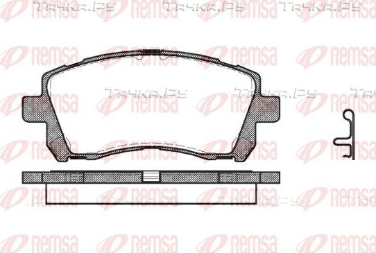 Тормозные колодки Remsa передние для Subaru Impreza I 1994-2000. Артикул 0655.02