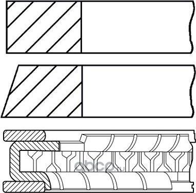 Кольца MERCEDES C купе (CL203) (Goetze). Артикул 0842760010