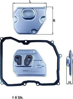 Фильтр АКПП Mahle-Knecht для MINI Cabrio II (R57) 2008-2015. Артикул HX 169KIT