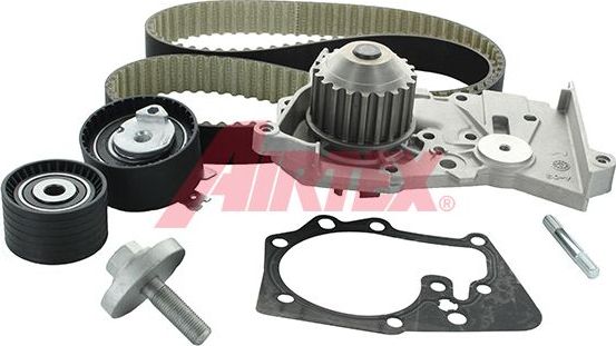 Помпа (водяной насос) с комплектом ремня ГРМ Airtex. Артикул WPK-164101