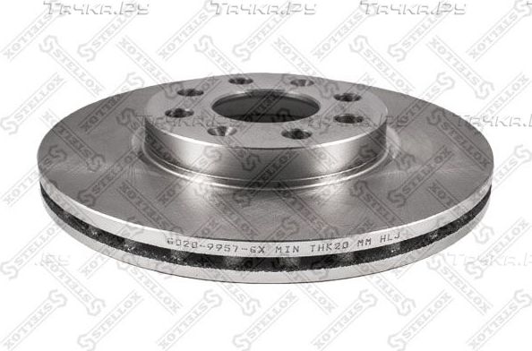 Тормозной диск Stellox передний для Opel Corsa D 2006-2014. Артикул 6020-9957-SX