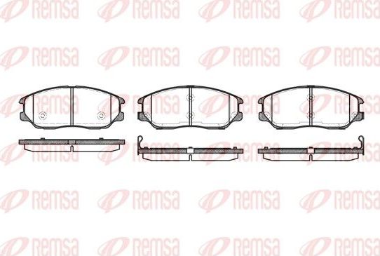 Тормозные колодки Remsa. Артикул 1085.02