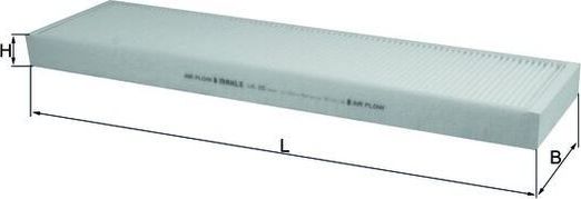 Салонный фильтр Mahle. Артикул LA 25