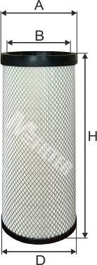 Воздушный фильтр MFilter для DAF LF 45 2005-2026. Артикул A 557/1