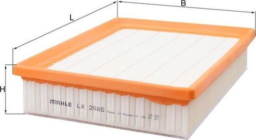 Воздушный фильтр Mahle. Артикул LX 2085