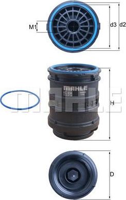 Топливный фильтр Mahle CleanLine. Артикул KC 634D