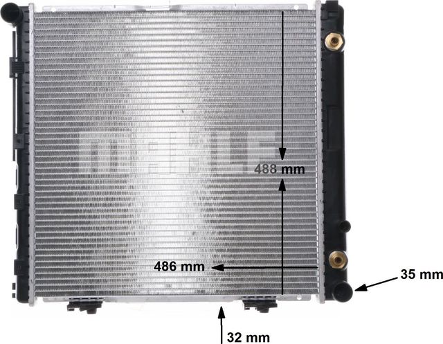 Радиатор охлаждения двигателя Mahle Behr для Mercedes-Benz E-Класс I (W124) 1993-1998. Артикул CR 291 000S