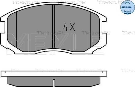 Тормозные колодки Meyle Original передние для Mitsubishi Lancer VI 1992-2003. Артикул 025 216 5015