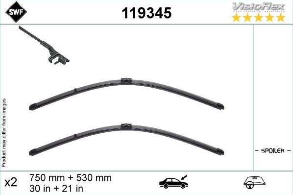 Щетки стеклоочистителя (дворники) SWF для BMW i3 I (I01) 2013-2026. Артикул 119345