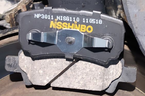 Тормозные колодки Nisshinbo задние для Dodge Caliber I 2006-2013. Артикул NP3011