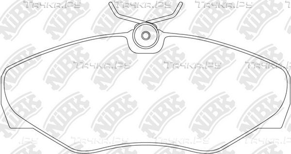 Тормозные колодки NiBK передние для Opel Vivaro A 2001-2014. Артикул PN0198