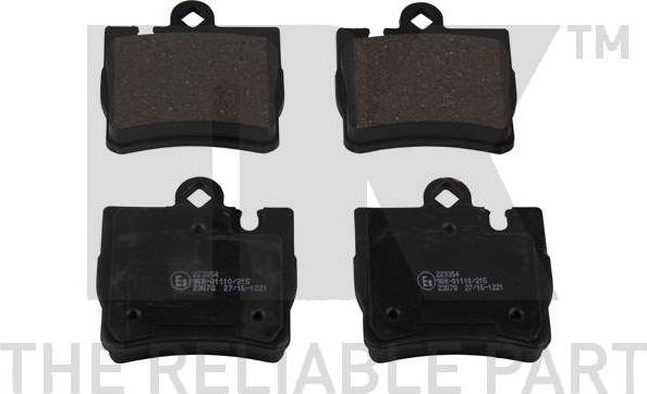 Тормозные колодки NK. Артикул 223354