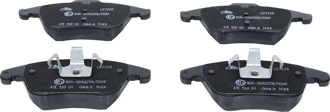 Тормозные колодки ATE Ceramic. Артикул 13.0470-7228.2