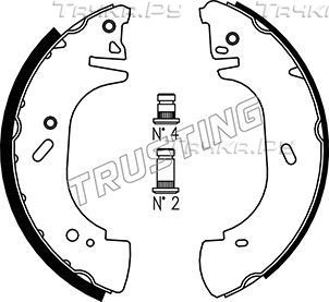 Тормозные колодки Trusting задние для Renault Master II 1998-2003. Артикул 073.171