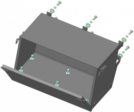 Защита Мотодор для инструментального ящика Isuzu NMR 85H 2011-2026. Артикул 26409