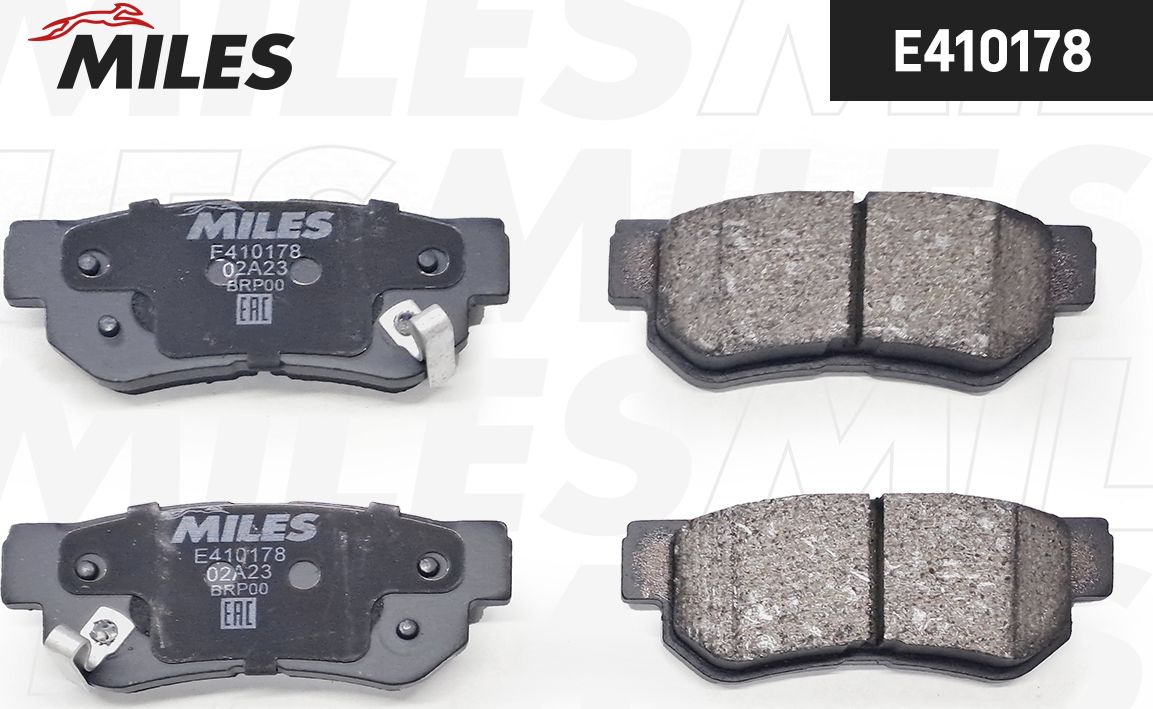 Тормозные колодки Miles (Low-Metallic). Артикул E410178