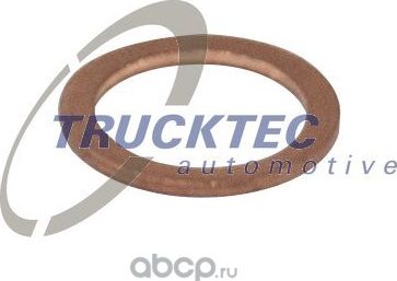 Сальник, уплотнительное кольцо Trucktec Automotive (медь). Артикул 01.67.015