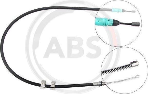 Трос ручника (тросик ручного тормоза) ABS задний правый/левый для Smart Fortwo II (W451) 2007-2015. Артикул K13776