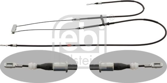 Трос ручника (тросик ручного тормоза) Febi Bilstein. Артикул 29305