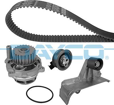 Помпа (водяной насос) с комплектом ремня ГРМ Dayco для Audi A4 II (B6) 2000-2004. Артикул KTBWP9751