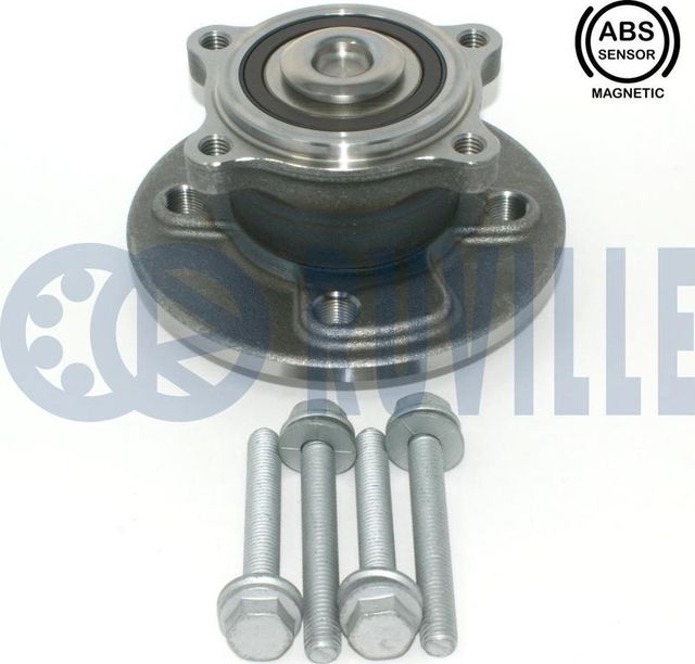 Ступица колеса с интегрированным подшипником (в сборе) Ruville задняя для MINI Coupe R58 2010-2015. Артикул 221663