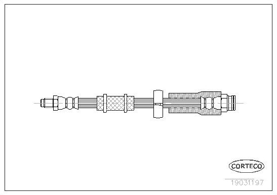 Тормозной шланг Corteco. Артикул 19031197