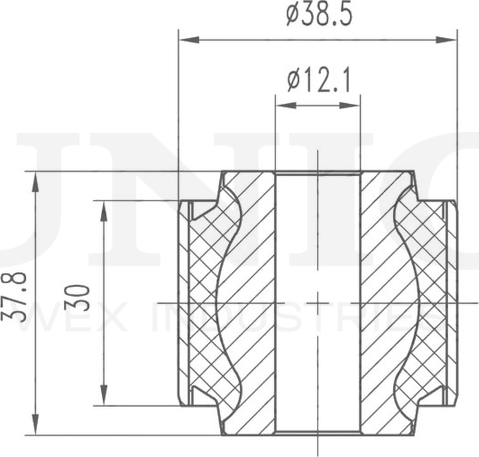 Сайлентблок поворотного кулака (Unio). Артикул RMP-20070