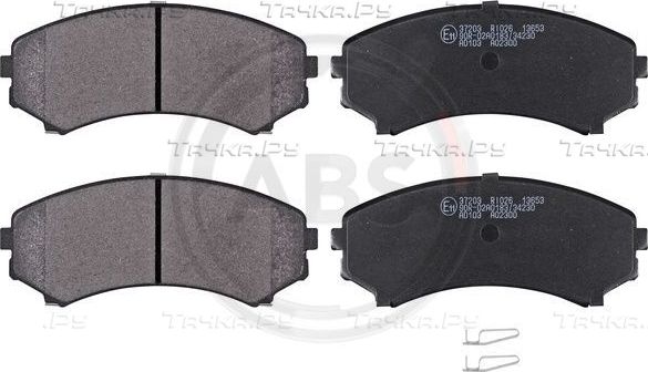 Тормозные колодки ABS передние для Mitsubishi Pajero III 2000-2007. Артикул 37203