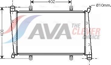 Радиатор охлаждения двигателя AVA. Артикул VO2130