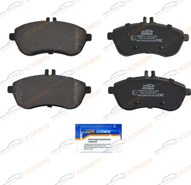 Колодки тормозные перед. Mercedes C-class (W204) 07-/E-class (W212) 09 (Korwin). Артикул KWBP0317