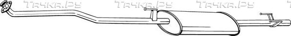 Глушитель (средняя часть) Bosal. Артикул 294-217
