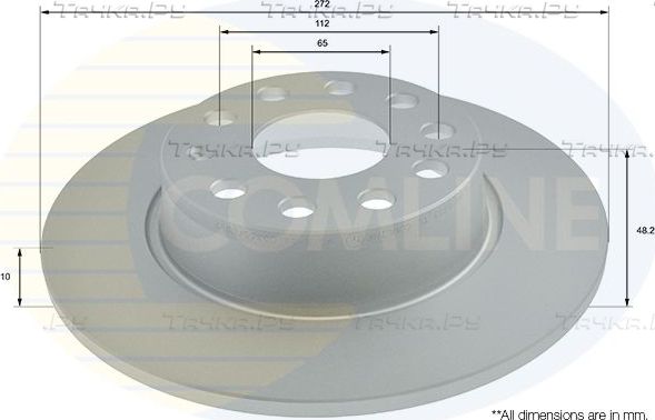 Тормозной диск Comline COATED. Артикул ADC1497