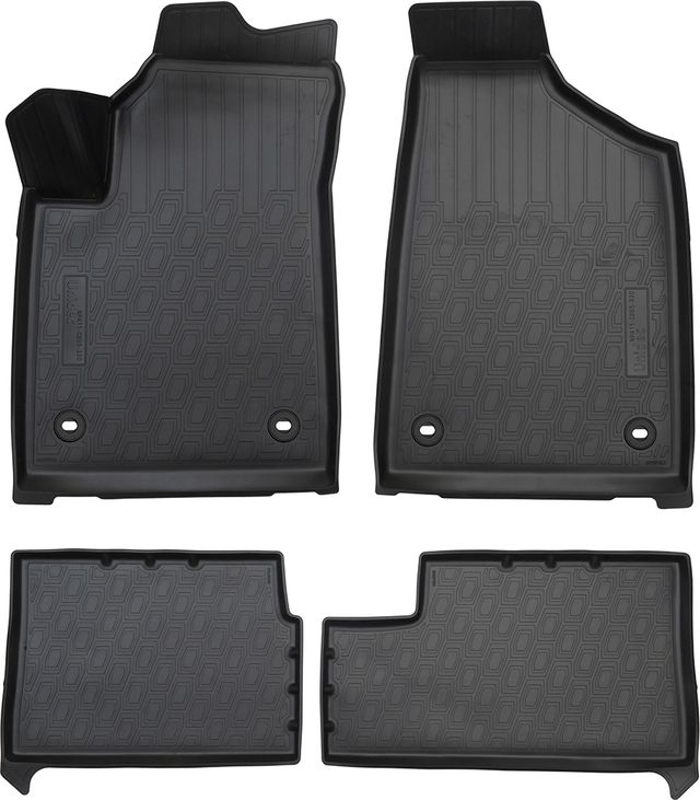 Коврики 3D Норпласт для салона SWM G05 Pro (1,2 ряд) 2021-2026 Чёрный. Артикул NPA11-C865-330