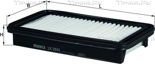 Воздушный фильтр Mahle. Артикул LX 2842