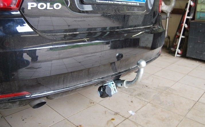 Фаркоп Лидер-Плюс для Volkswagen Polo V 2009-2020. Быстросъемный шар. Артикул V125-BA
