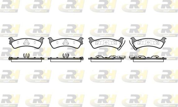Тормозные колодки RoadHouse задние для Jeep Wrangler II (TJ) 1996-2007. Артикул 2629.02
