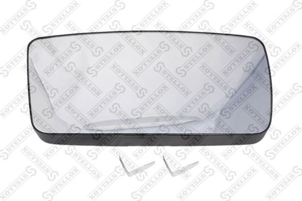 Зеркальное стекло бокового зеркала Stellox правое для Mercedes-Benz Actros MP2 2002-2008. Артикул 87-30236-SX