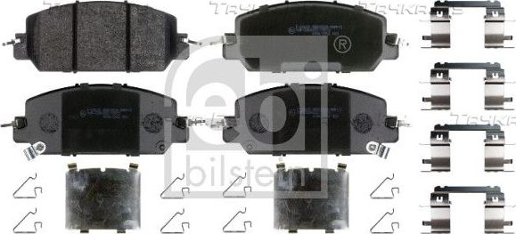 Тормозные колодки Febi Bilstein. Артикул 184438