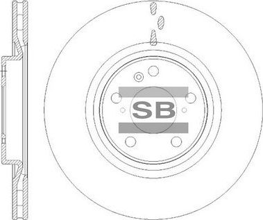 Тормозной диск Sangsin Hi-Q. Артикул SD8533