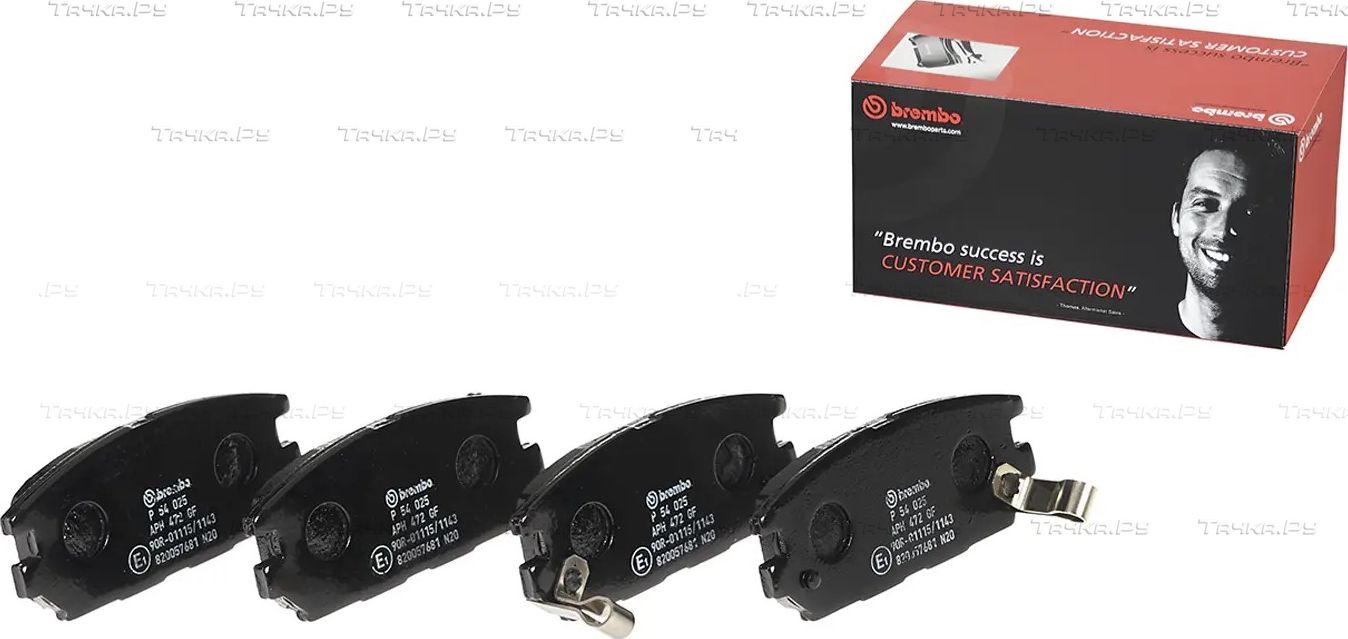 Тормозные колодки Brembo PRIME LINE задние для Mitsubishi Space Wagon III 1998-2004. Артикул P 54 025