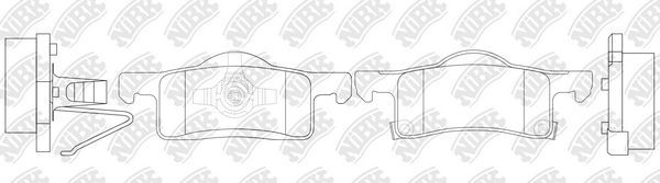 Тормозные колодки NiBK задние для Ford Expedition II 2002-2006. Артикул PN0620