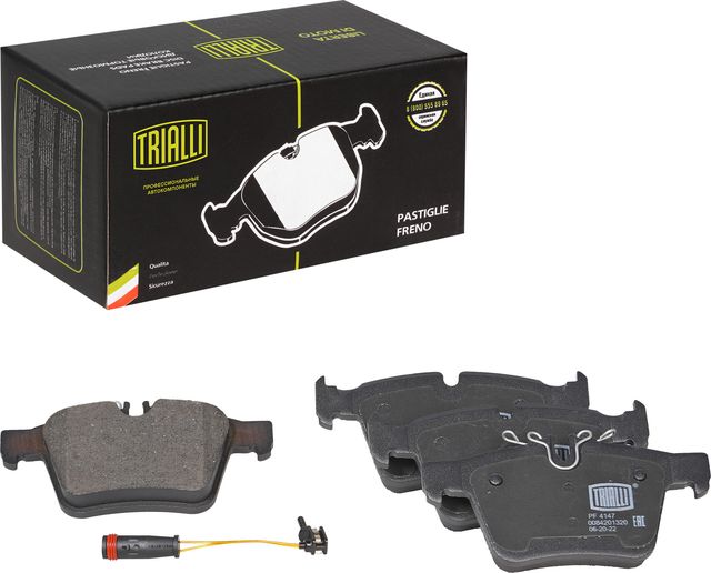 Тормозные колодки Trialli (Low-Metallic). Артикул PF 4147