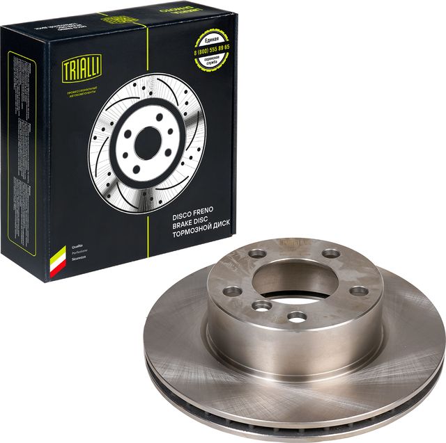 Тормозной диск Trialli передний для BMW 1 I (E81/E82/E87/E88) 2004-2011. Артикул DF 261006