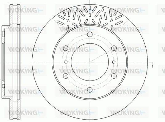Тормозной диск Woking. Артикул D6639.10
