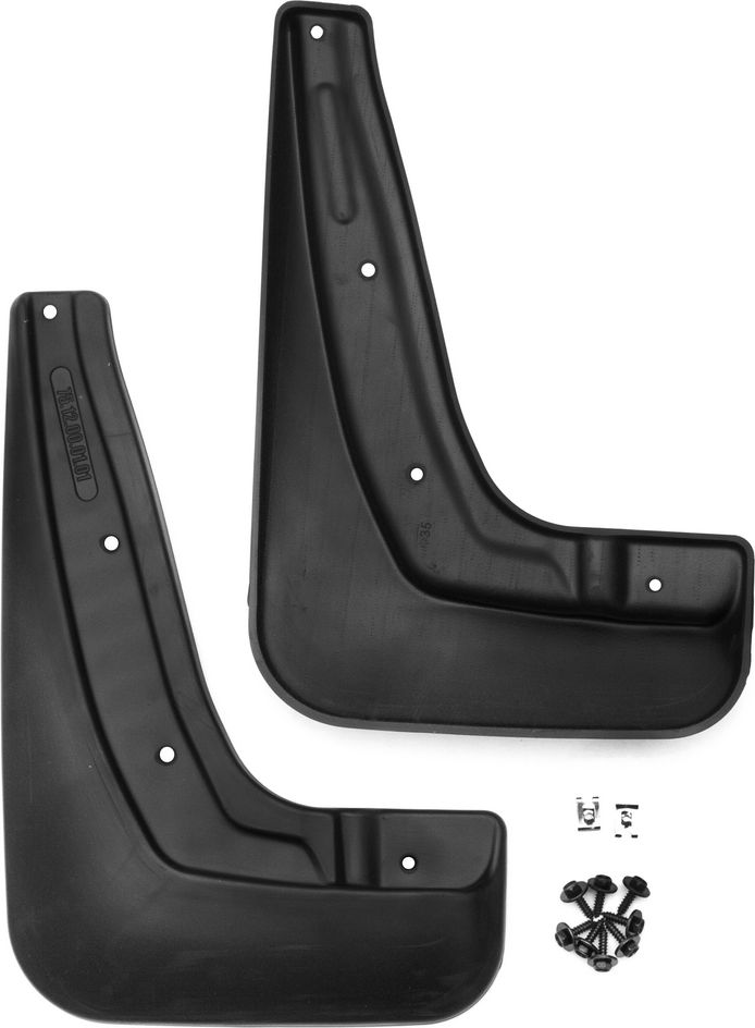 Брызговики Frosch (в коробке) передняя пара для Geely Atlas I 2018-2021. Артикул FROSCH.75.14.F13