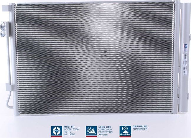 Радиатор кондиционера (конденсатор) Nissens (алюминий). Артикул 940243