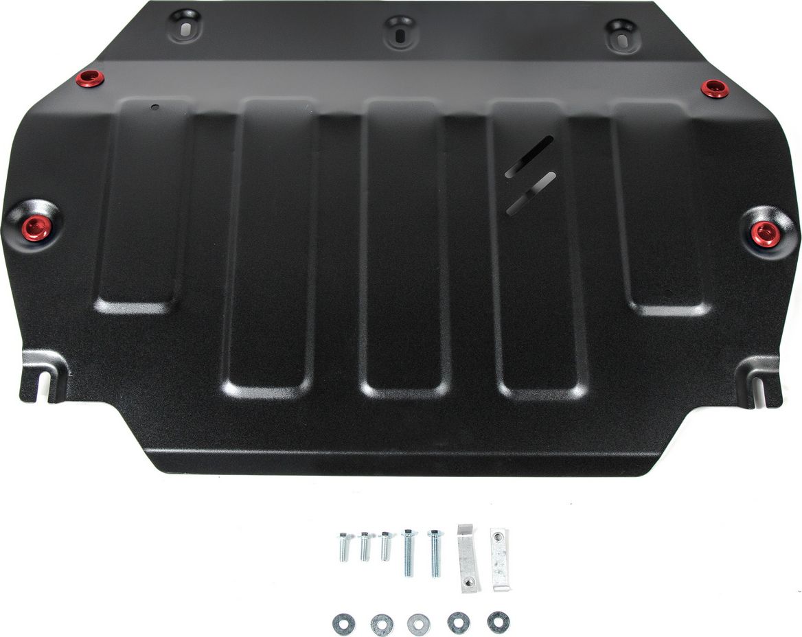 Защита АвтоБРОНЯ для картера и КПП JAC S3 CVT FWD 2014-2026. Артикул 111.09202.1